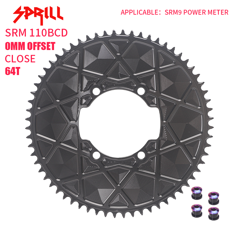 SRAM SRM 110BCD High strength AERO Narrow Wide Chainring 54-66T