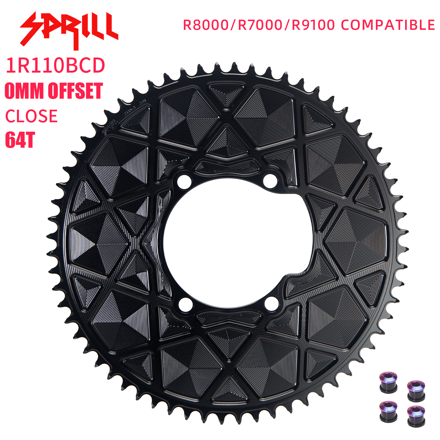 SHIMANO 110BCD R8000 R7000 R9100 High strength AERO Narrow Wide Chainring