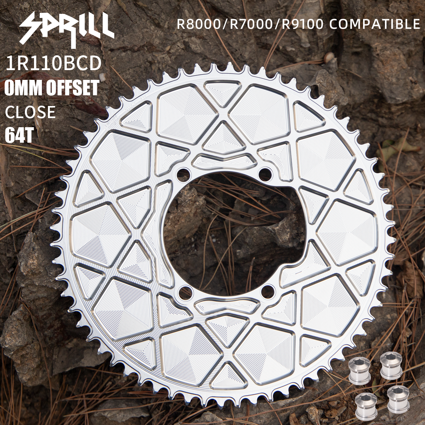 SHIMANO 110BCD R8000 R7000 R9100 High strength AERO Narrow Wide Chainring