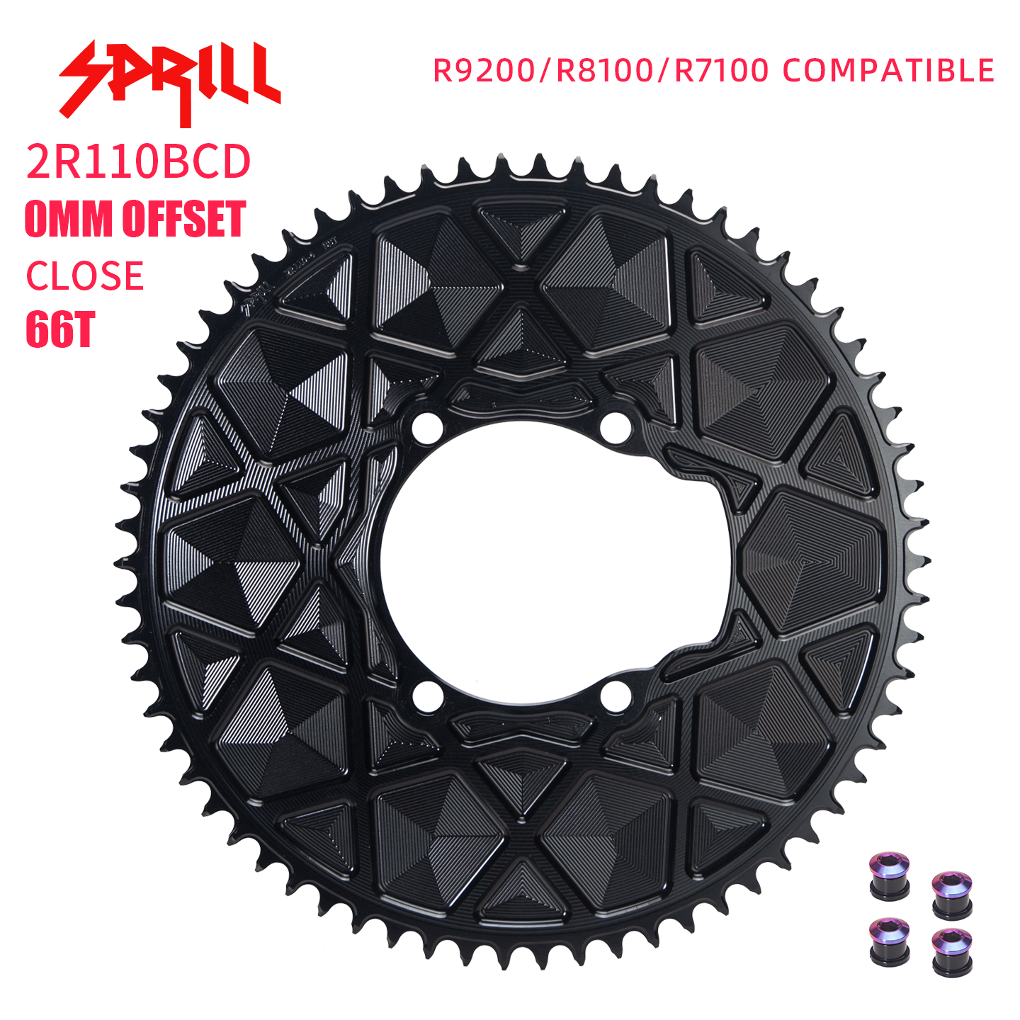 SHIMANO R9200 R8100 R7100 110BCD High strength AERO Narrow Wide Chainring 54-66T