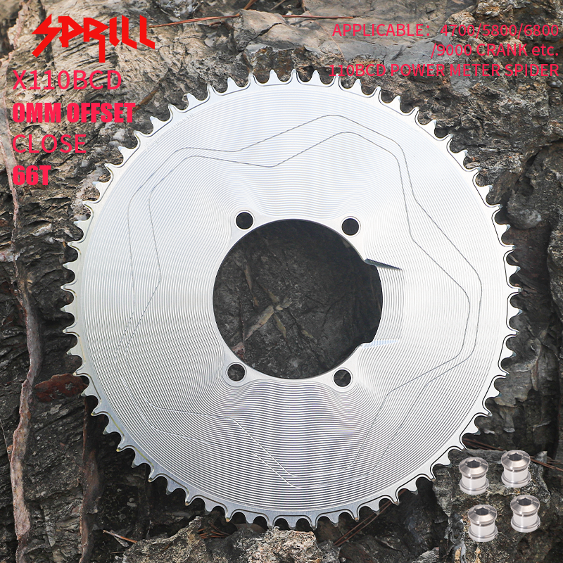 PASS QUEST X110BCD High strength AERO STAR Narrow Wide Chainring 56-66T