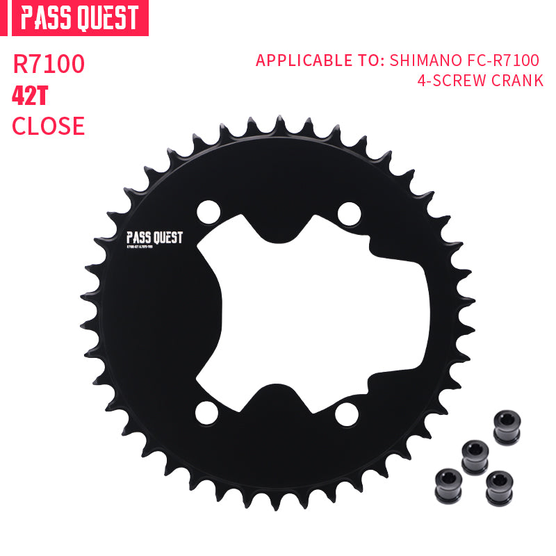 SHIMANO 110BCD R9200 R8100  (4-bolt AERO) Completely closed Round Narrow Wide Chainring