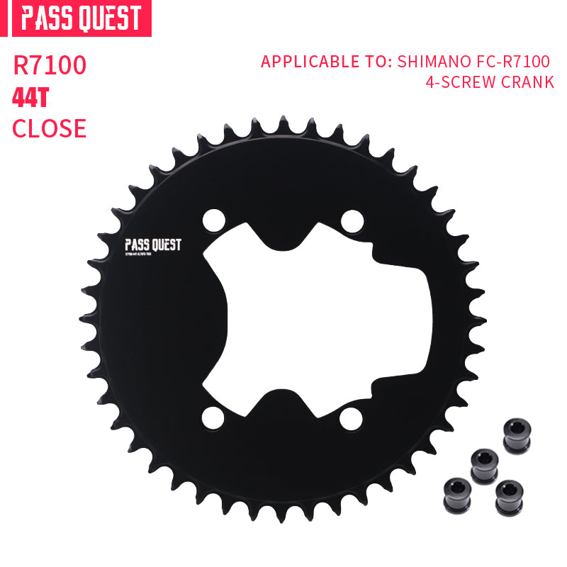 SHIMANO 110BCD R9200 R8100  (4-bolt AERO) Completely closed Round Narrow Wide Chainring