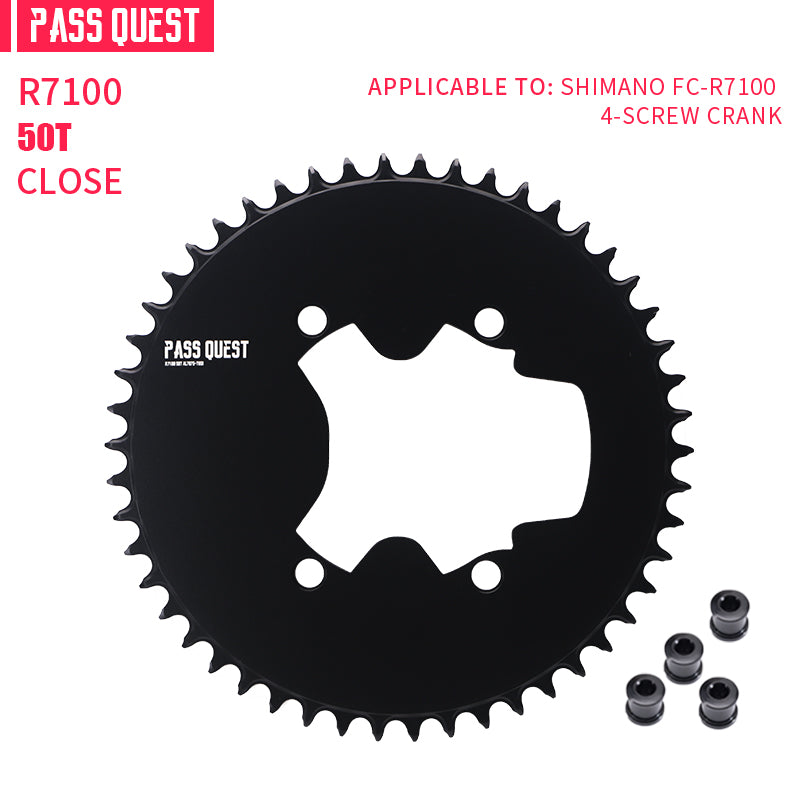 SHIMANO 110BCD R9200 R8100  (4-bolt AERO) Completely closed Round Narrow Wide Chainring