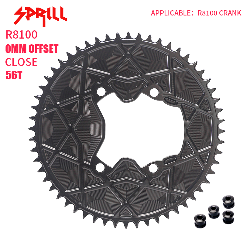 PASS QUEST fully enclosed positive and negative gears for TT riders. Thickest part 5mm. Suitable forR8100/ R9200, 54T-66T.
