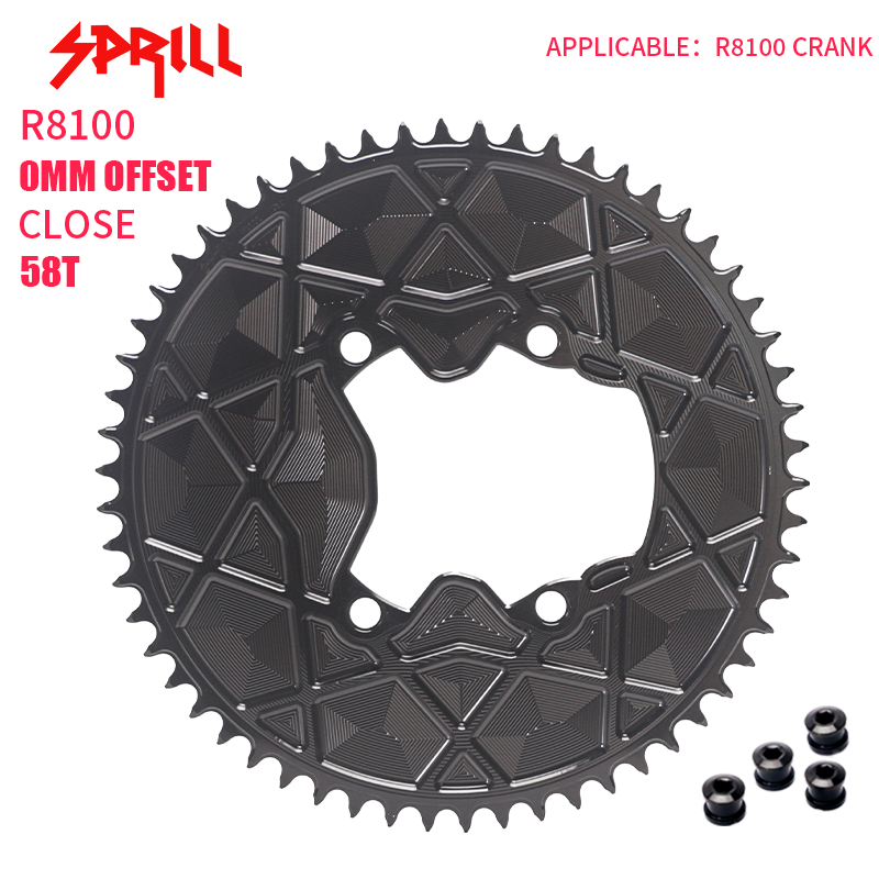 PASS QUEST fully enclosed positive and negative gears for TT riders. Thickest part 5mm. Suitable forR8100/ R9200, 54T-66T.