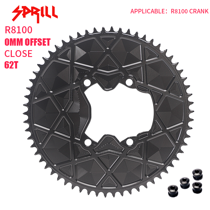 PASS QUEST fully enclosed positive and negative gears for TT riders. Thickest part 5mm. Suitable forR8100/ R9200, 54T-66T.