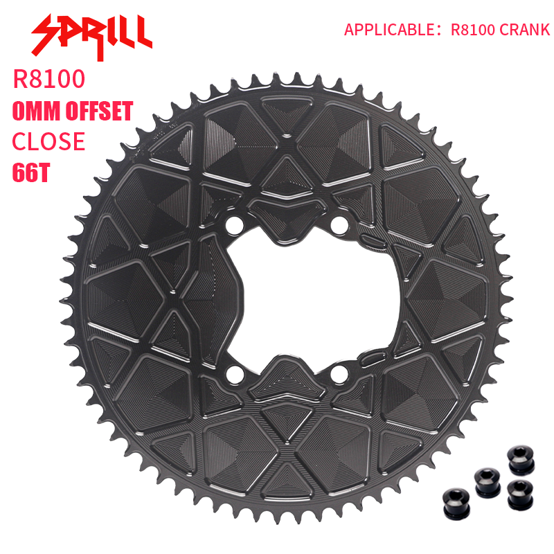 PASS QUEST fully enclosed positive and negative gears for TT riders. Thickest part 5mm. Suitable forR8100/ R9200, 54T-66T.