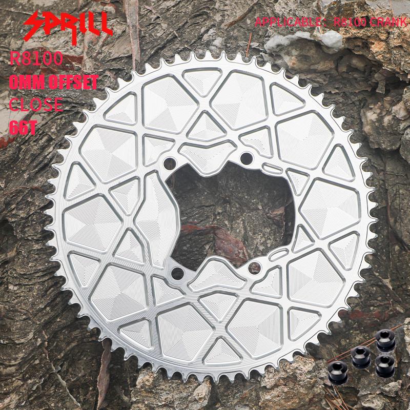 PASS QUEST fully enclosed positive and negative gears for TT riders. Thickest part 5mm. Suitable forR8100/ R9200, 54T-66T.