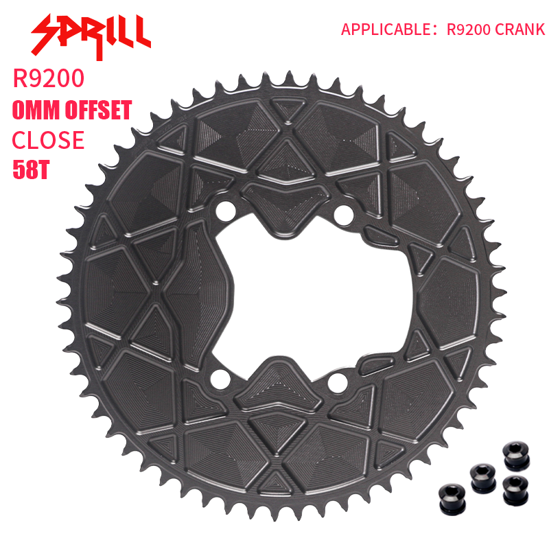 PASS QUEST fully enclosed positive and negative gears for TT riders. Thickest part 5mm. Suitable forR8100/ R9200, 54T-66T.