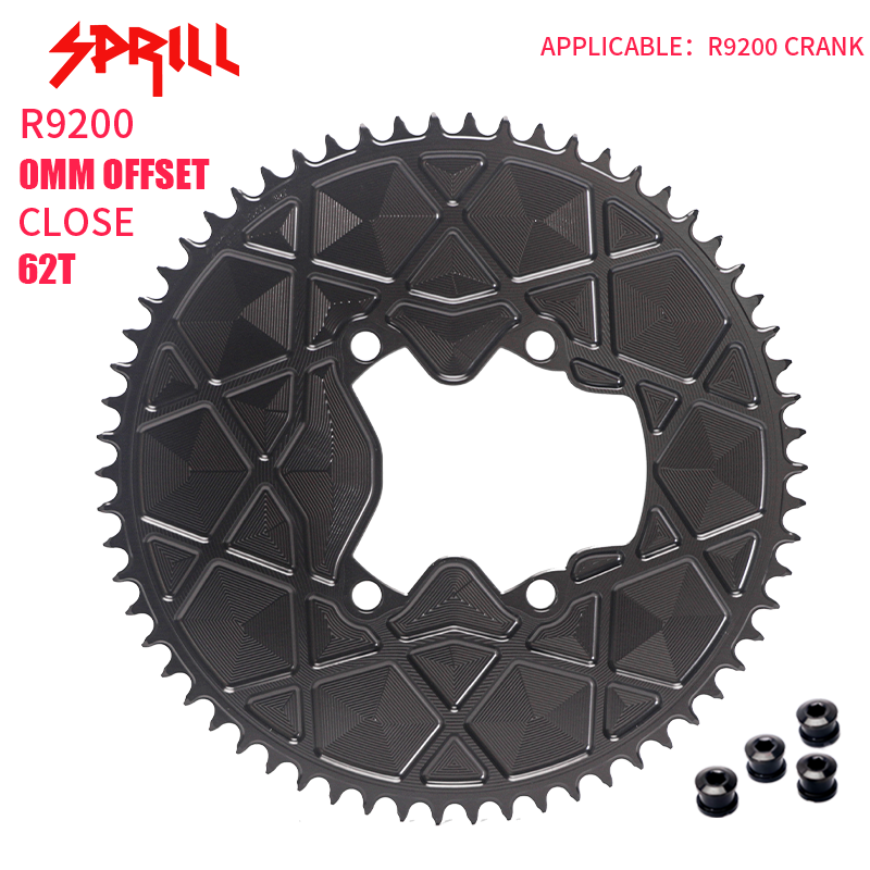 PASS QUEST fully enclosed positive and negative gears for TT riders. Thickest part 5mm. Suitable forR8100/ R9200, 54T-66T.