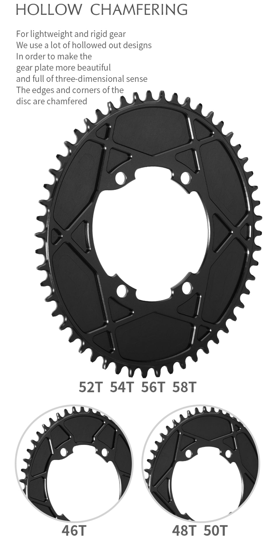 SHIMANO R8-7000 110BCD (4-bolt AERO) Oval Narrow Wide Chainring