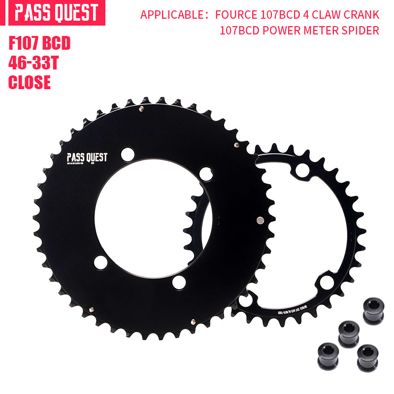 SRAM FORCE 107BCD 2X Sprocket AERO Road bike Gravel bike 12s