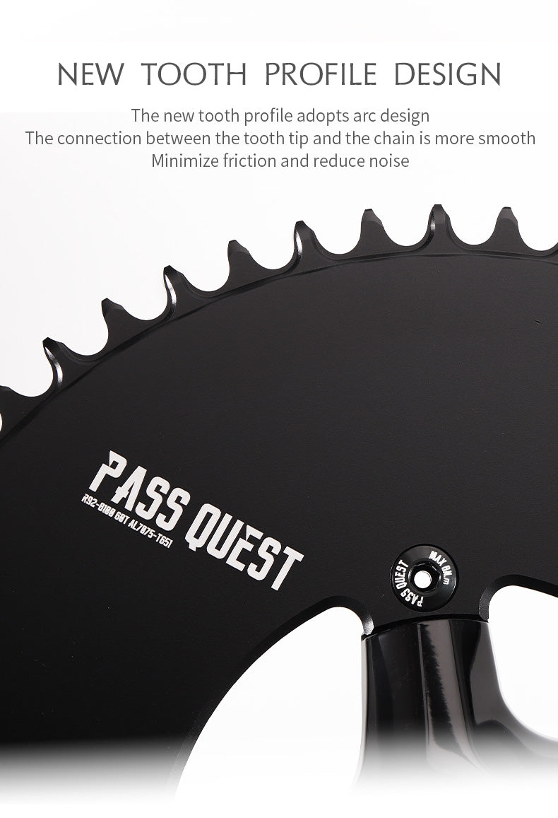 110BCD R9200 R8100 R7100 (4-bolt AERO) Round Narrow Wide Chainring