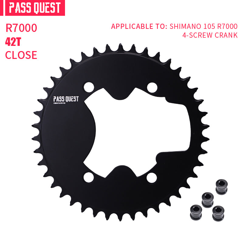 SHIMANO 110BCD R9100 R8000 R7000 (4-bolt AERO) Completely closed Round Narrow Wide Chainring