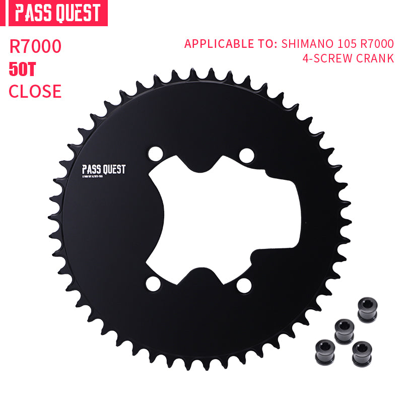 SHIMANO 110BCD R9100 R8000 R7000 (4-bolt AERO) Completely closed Round Narrow Wide Chainring