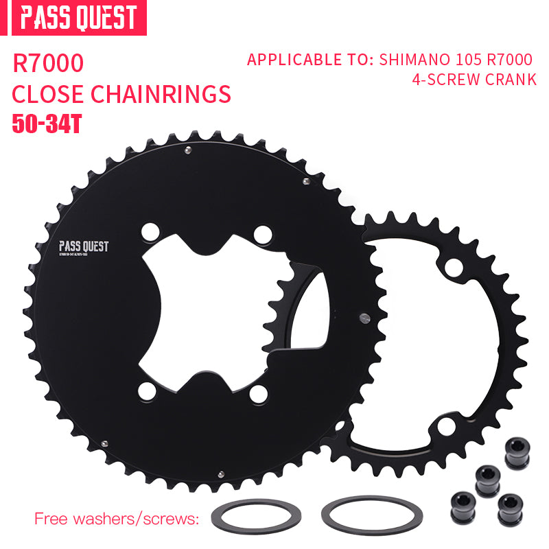 SHIMANO 110BCD R9100 R8000 R7000 2X Completely closed Round Road bike Gravel bike 11-12S