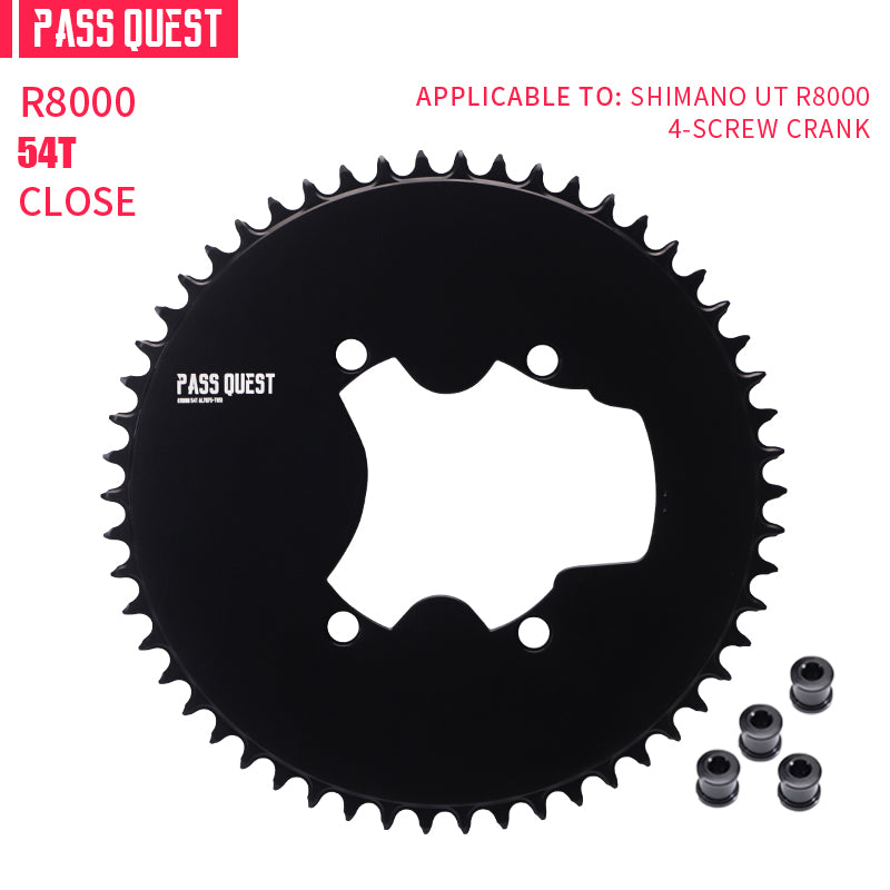 SHIMANO 110BCD R9100 R8000 R7000 (4-bolt AERO) Completely closed Round Narrow Wide Chainring