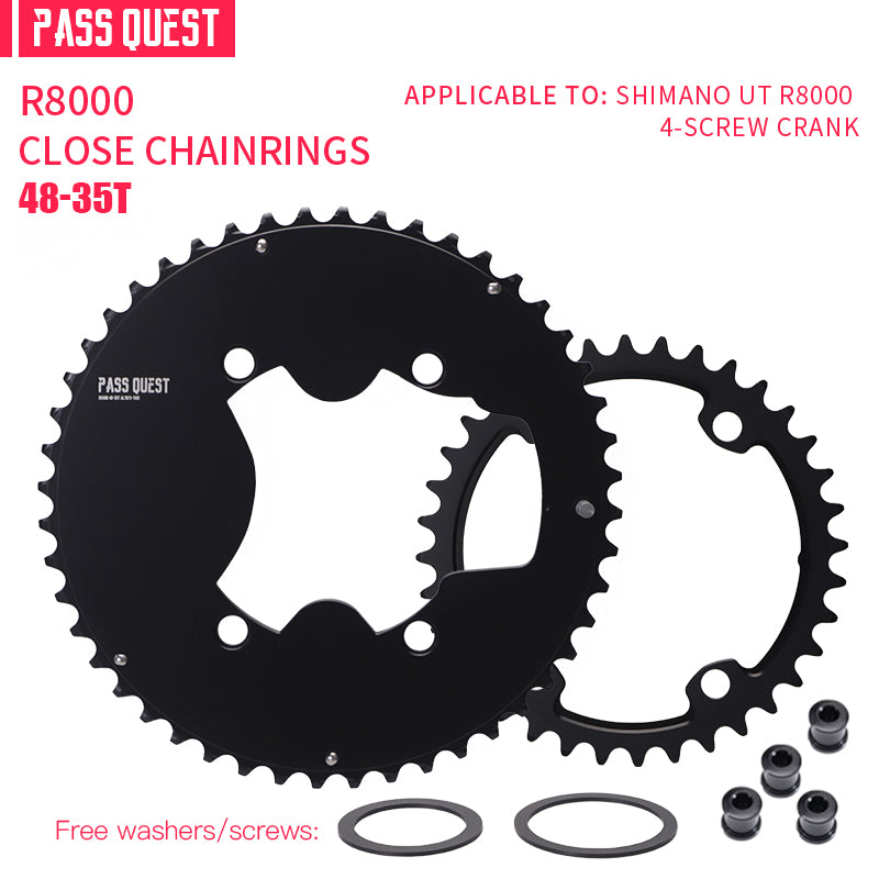 SHIMANO 110BCD R9100 R8000 R7000 2X Completely closed Round Road bike Gravel bike 11-12S