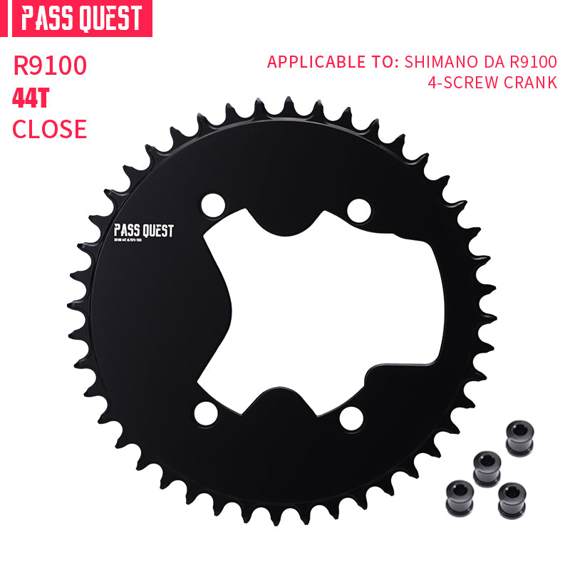 SHIMANO 110BCD R9100 R8000 R7000 (4-bolt AERO) Completely closed Round Narrow Wide Chainring