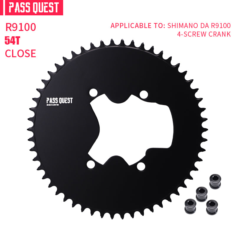 SHIMANO 110BCD R9100 R8000 R7000 (4-bolt AERO) Completely closed Round Narrow Wide Chainring