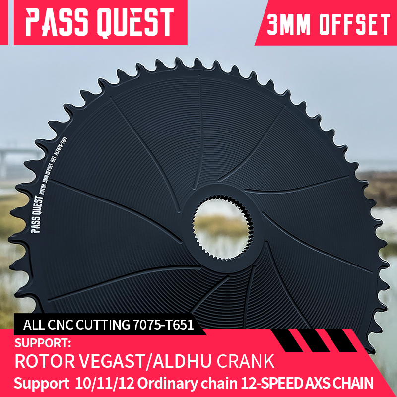 ROTOR (3mm offset ) AERO Round Narrow Wide Chainring